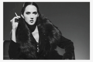 Editorial Model Smoking Black And White Photography
