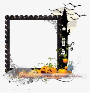 Castle Halloween Frame - Trick Or Treat Halloween Picture Frame