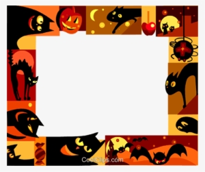 Halloween Frame Royalty Free Vector Clip Art Illustration - Alt Attribute