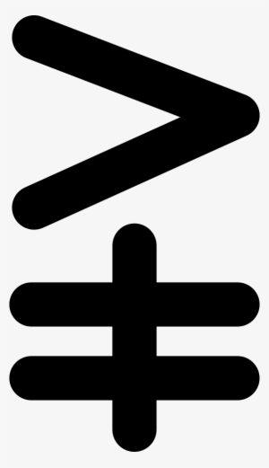 Greater Than Or Not Equal Mathematical Symbol Comments - Less-than Sign