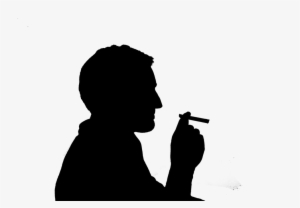 Ban It Or Grant It - Silhouette Smoking Png