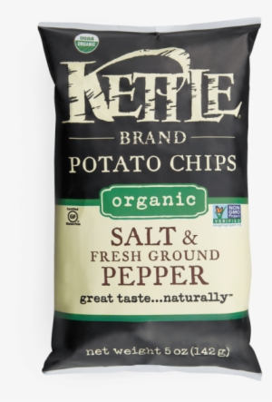 Salt & Fresh Ground Pepper Organic Potato Chips - Kettle Organic Potato Chips