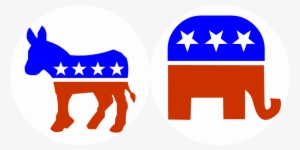 Politics Clipart Democrat Donkey Free Png Logo Coloring - Political Parties