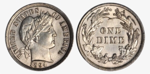 10c 1894 Ms61 Or Stx - 1894 S Barber Dime