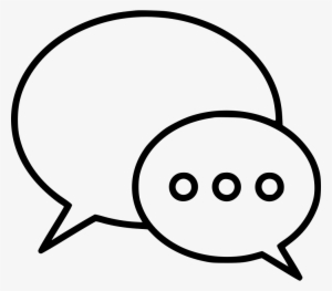 Bubble Chat Conversation Dialog Discussion Message - Conversation Drawing Png