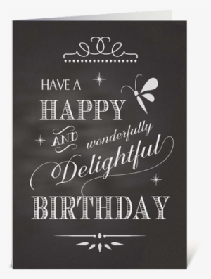 Birthday Chalkboard - Happy Wonderfully - Birthday Chalkboard - Happy Wonderfully Delightful