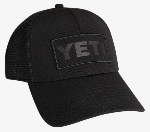 Yeti Black On Patch Trucker Hat