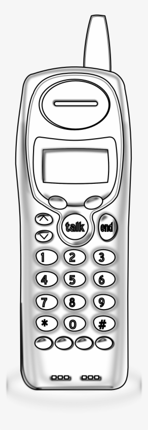 Clipartist Net Clip Art No Basestation Coloring - Cordless Phones Black White