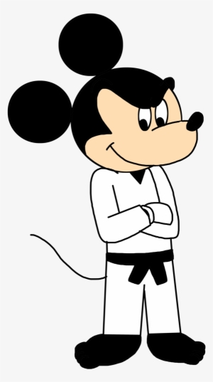 Svg Transparent Library Mickey Mouse In By Marcospower - Karate Mouse Cartun