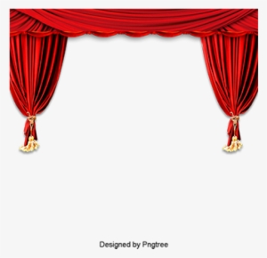Stage Curtain, Stage Clipart, Red, Curtain Png Image - Portable Network Graphics
