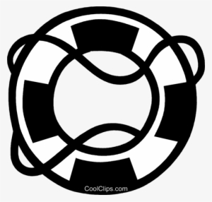 Life Preserver Royalty Free Vector Clip Art Illustration - Circle