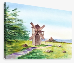 Landscapes Of California Fort Ross Windmill Canvas - Fort Ross Windmill