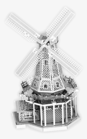 Picture Of Windmill - Fascinations Metal Earth Windmill 3 D Metal Model Kit