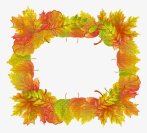 Kaz Creations Autumn Fall Leaves Leafs Background Frame - Full Border And Frames