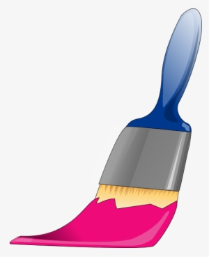 Pink Clipart Paint Brush - Pink Paint Brush Clipart