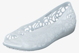 Crocs Crocs Isabella Jelly Flat W Oyster With Glitter - Crocs Isabella Jelly Flat W Oyster Glitter