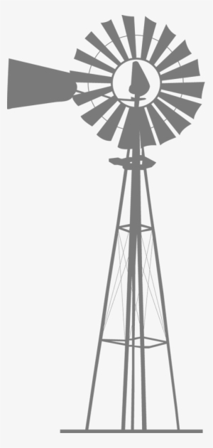 Farm Windmill Silhouette