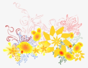Png Flowers - Floral Art Shower Curtain