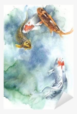 Oi Fish Watercolor Painting Isolated Greeting Card - Watercolor Painting