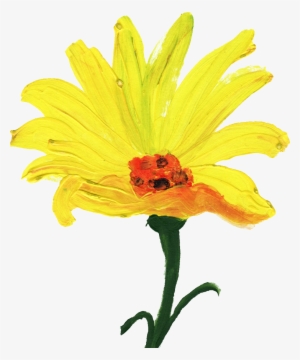 Go To Image - Yellow Flower Paint Png