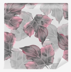 Seamless Background With Watercolor Leaves Wall Mural - Illustration