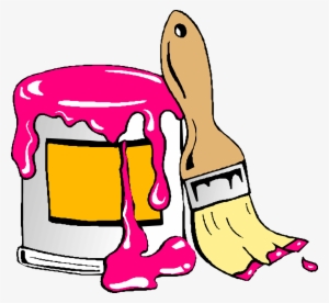 Painting In Orlando - Paint And Paintbrush Clipart