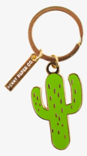 Enamel Keychain, Cactus - Child