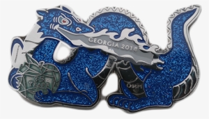 Blue Anniversary Classic Dragon - Belt Buckle