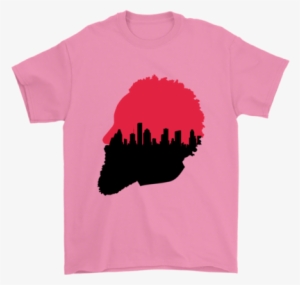 Harden Silhouette Houston Skyline T-shirt - T Shirt Fortnite Nike Just Play
