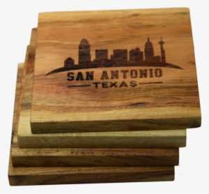 San Antonio Texas Skyline Coasters - Prestige Decanters San Antonio Texas Skyline Coasters