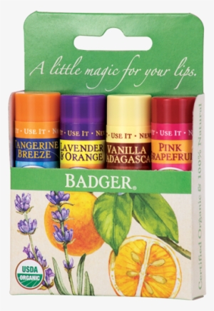 Badger Lip Balm, Classic, Sticks