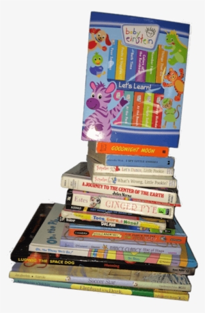 Cropped Stack Of Kids Books