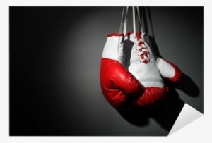 Hang Up Your Boxing Gloves Sticker - Boxing Gloves Shower Curtain