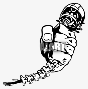 Spine Drawing Clip Art - Football Player