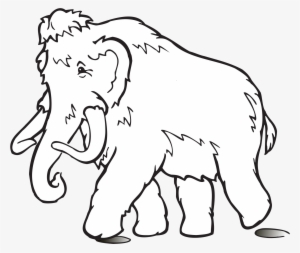 Animals Colouring African Elephant Woolly Mammoth Colouring - Cute Woolly Mammoth Throw Blanket