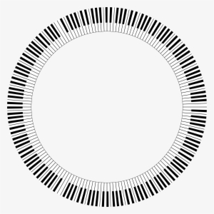 Musical Keyboard Piano Circle - District Industries Centre Logo