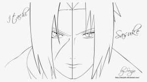 Drawing Sasuke Itachi Png Library - Itachi Vs Sasuke Para Dibujar