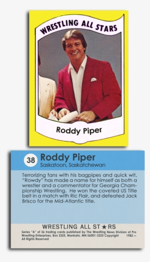 Image - Randy Poffo Baseball Card For Sale