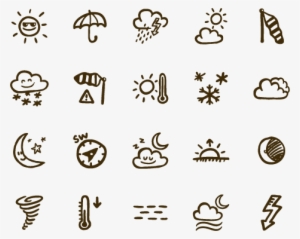 Sunny Icons - Hand Drawn Weather Icons