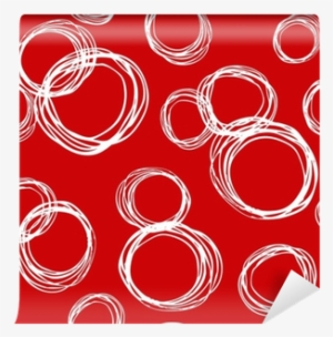 Seamless Pattern With Hand Drawn Circles Wall Mural - Pattern Seamless Pattern With Hand Drawn Circles Wall Mural - Pattern