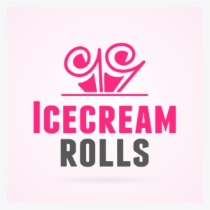 Ice Cream Rolls Restaurant Logo Template - Ice Cream Roll Logo