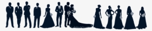 Bridesmaid Clipart - Bride And Groom Silhouette Clip