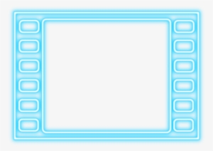 Neon Human Resources Frame Video Symbol Ic - Neon Blue Frame Png