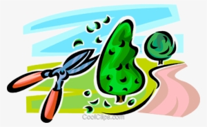 Poda De Arbustos Livre De Direitos Vetores Clip Art - Illustration