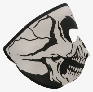 Neoprene Skull Mask - Mens Cycling Bicycle Motorcycle Skull Cap Headgear