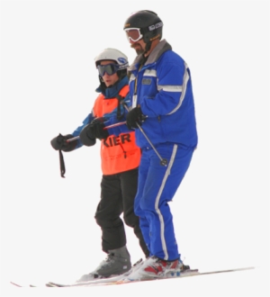 Skier Training Header - Person Skiing Png