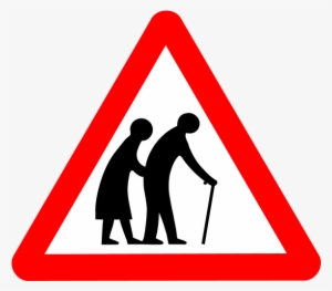 Old People Road Sign