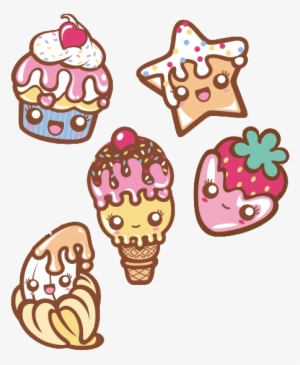 Kawaii Tumblr Food Png - Cute Ice Cream Design
