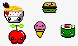 Kawaii Food - Pixel Art Kawaii Food