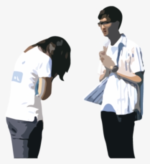 For Example They Doing "wai" With Other People - Thai People Png